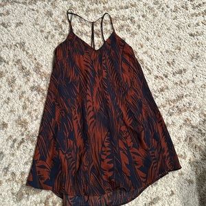 Lush red and blue dress